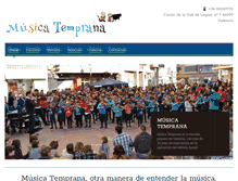 Tablet Screenshot of musicatemprana.es